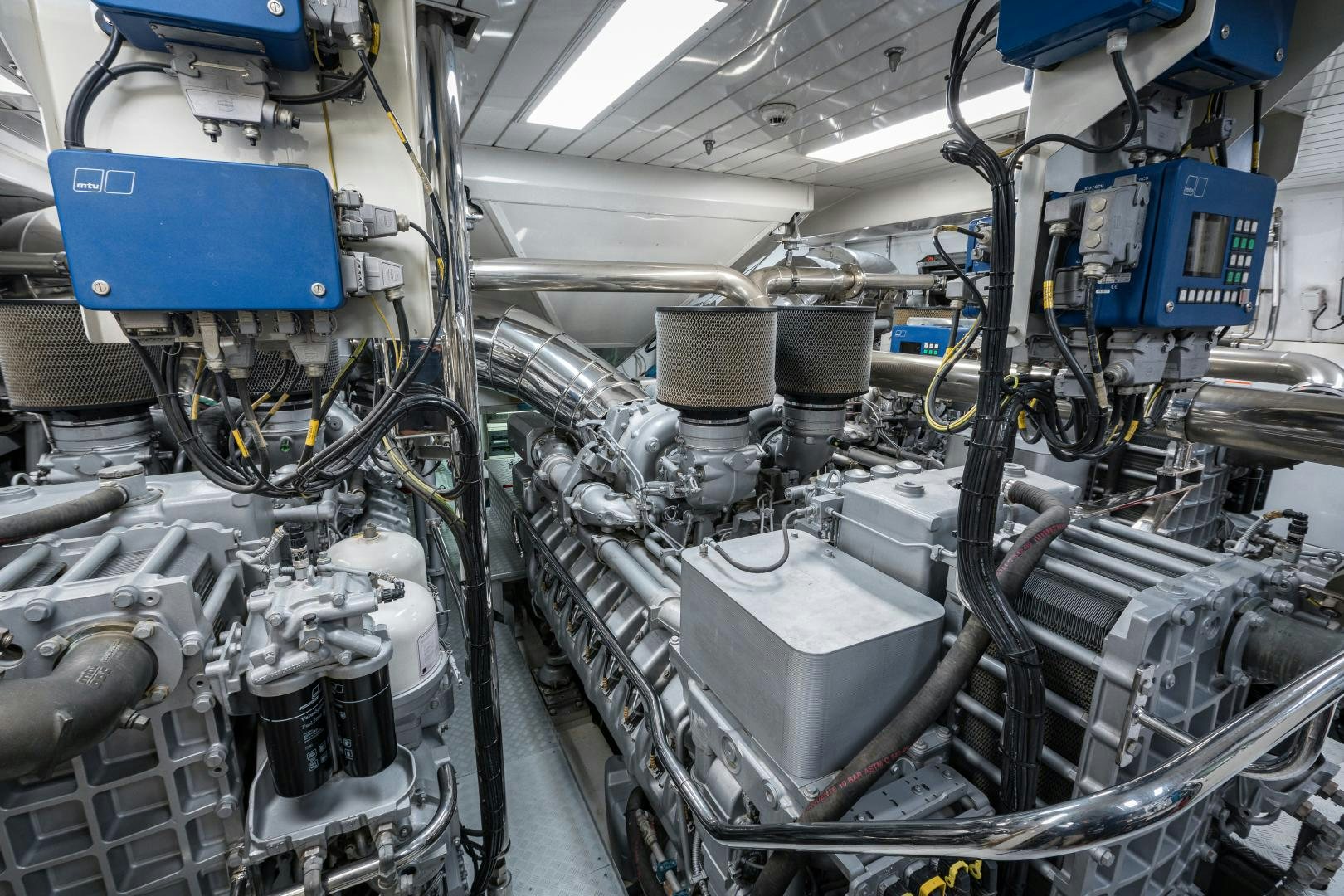 a machine with wires aboard SERENITY Yacht for Sale