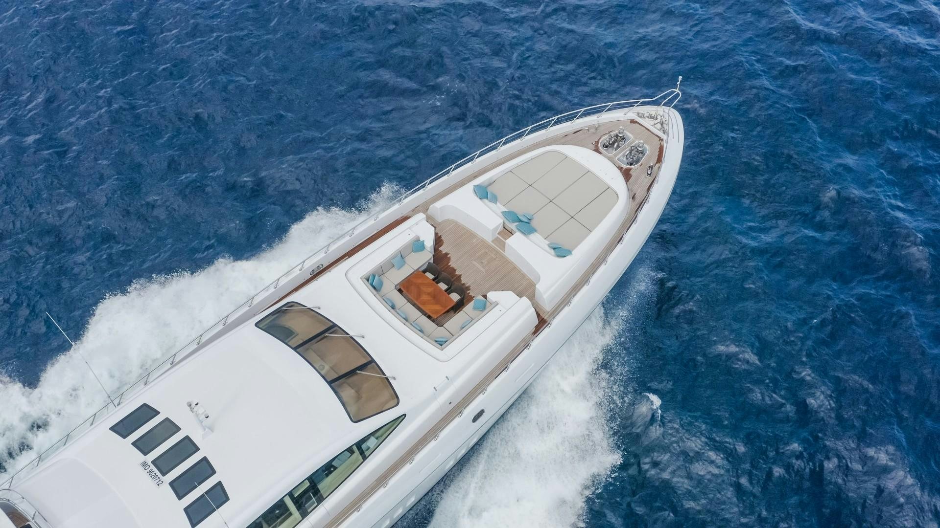 a boat on the water aboard SERENITY Yacht for Sale