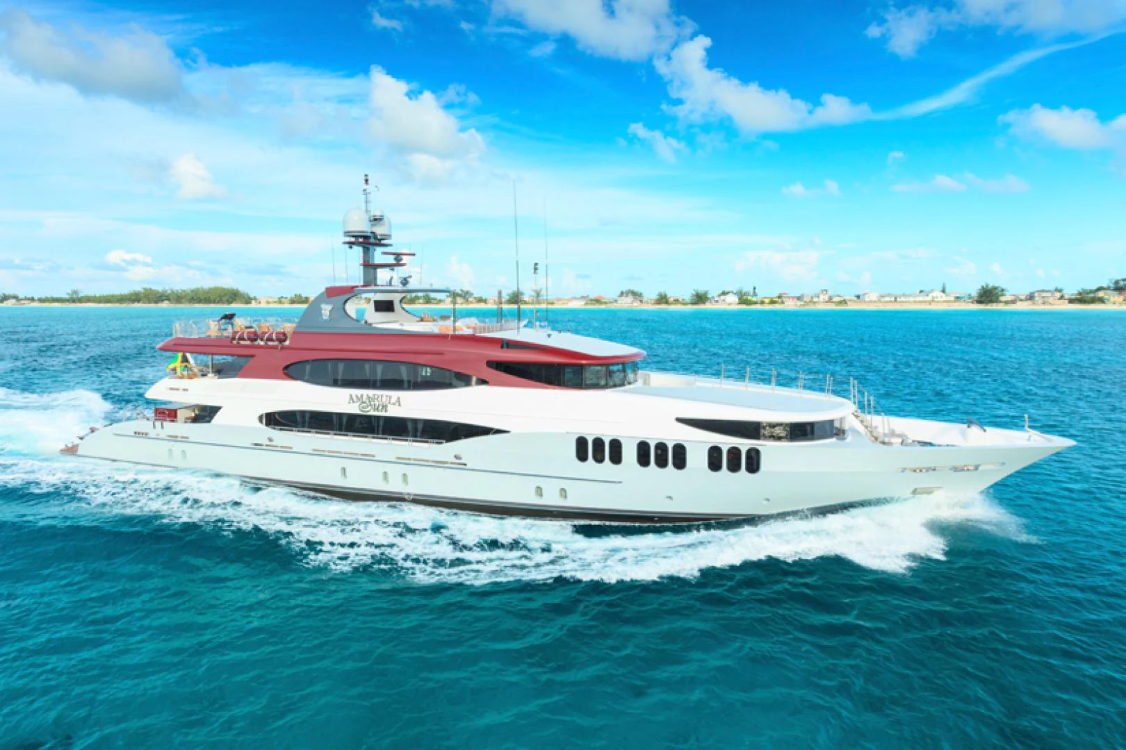 a boat on the water aboard AMARULA SUN Yacht for Sale