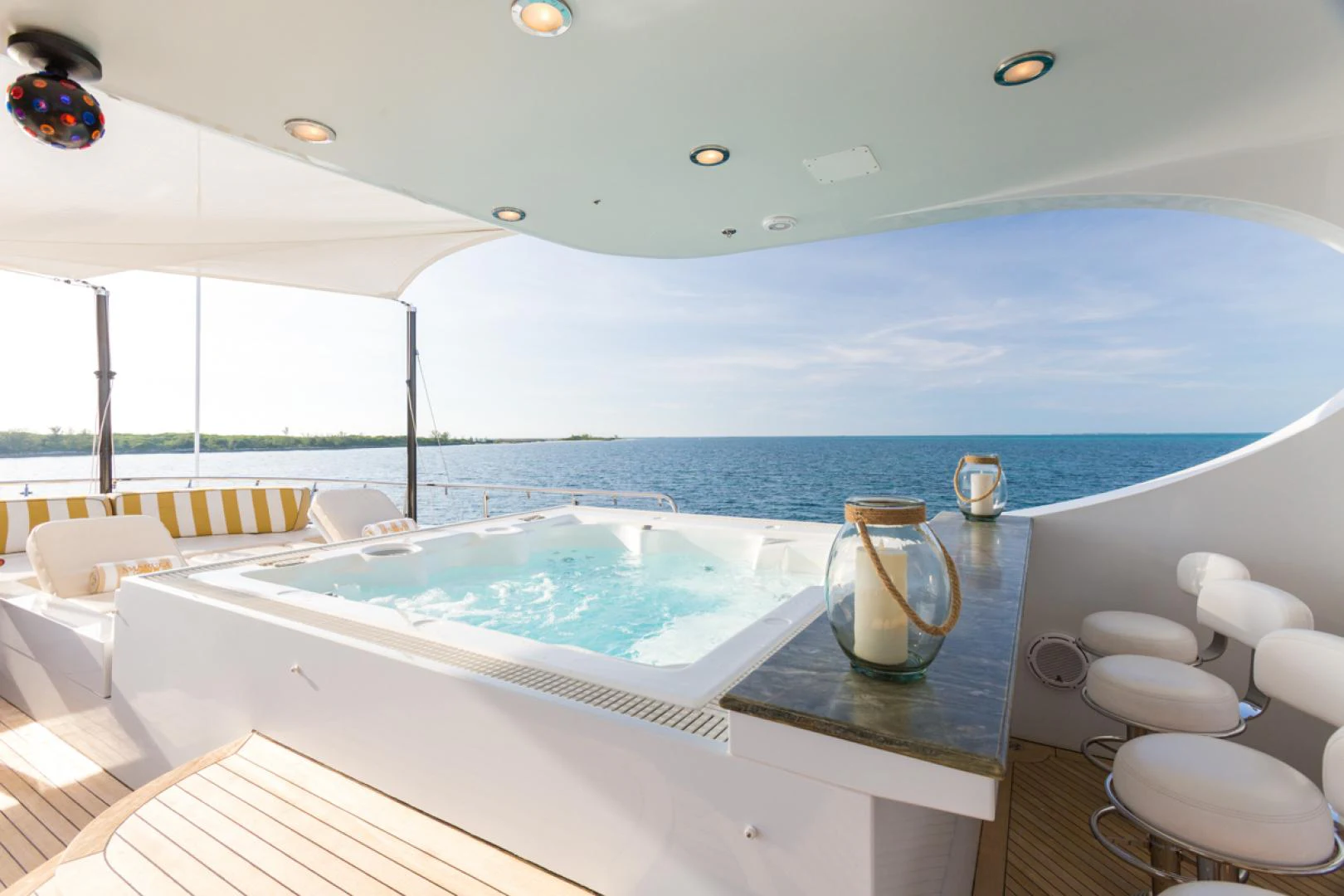 a large swimming pool aboard AMARULA SUN Yacht for Sale