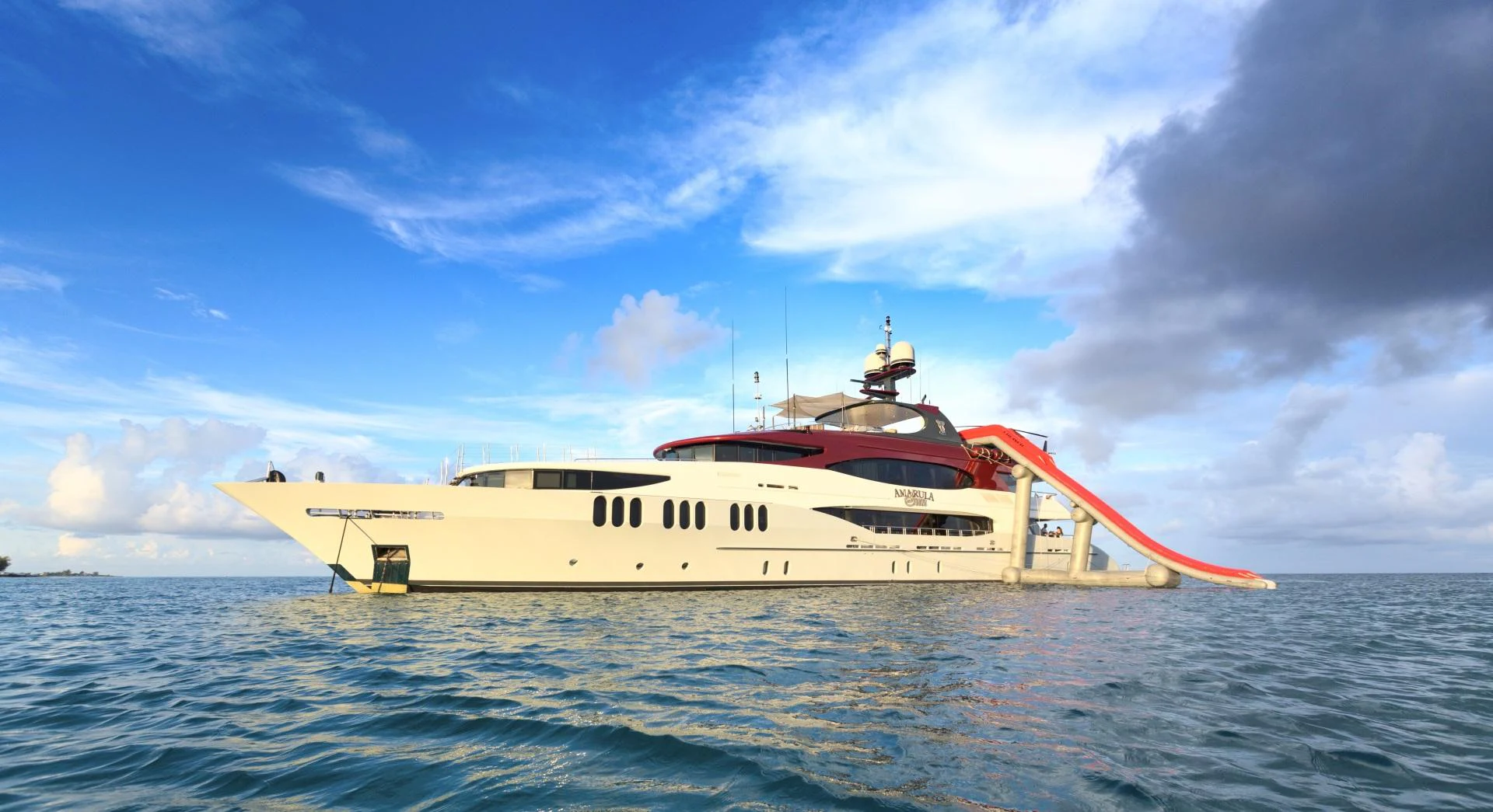 a boat in the water aboard AMARULA SUN Yacht for Sale
