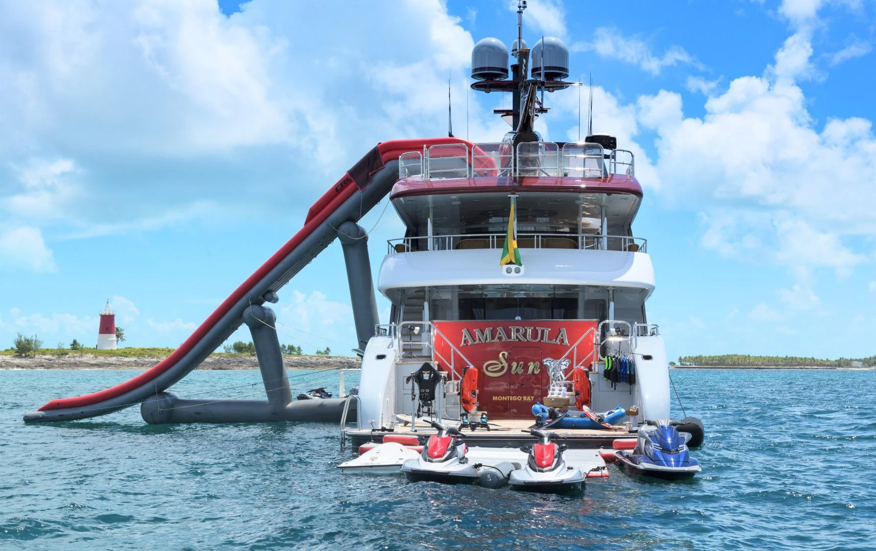 a boat on the water aboard AMARULA SUN Yacht for Sale