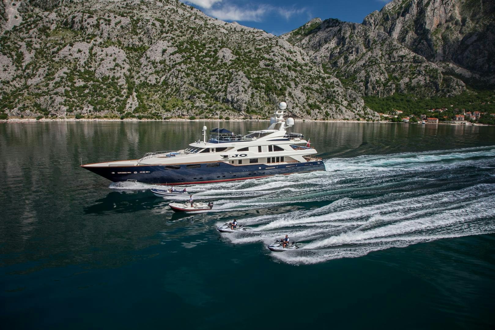 a boat on the water aboard JO I Yacht for Sale
