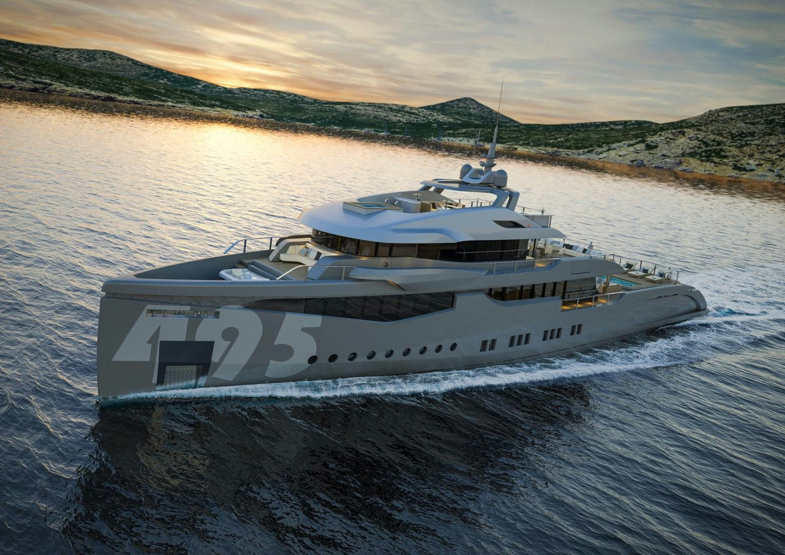 a boat on the water aboard ARIES Yacht for Sale