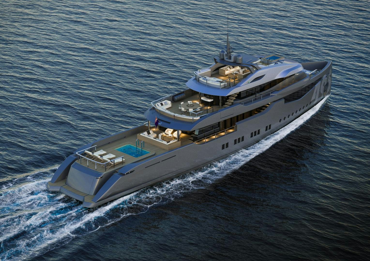 a ship on the water aboard ARIES Yacht for Sale