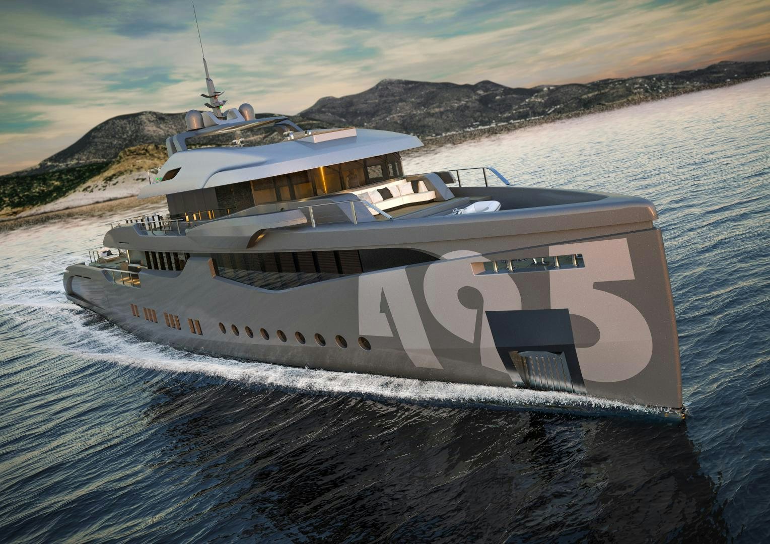 a boat on the water aboard ARIES Yacht for Sale