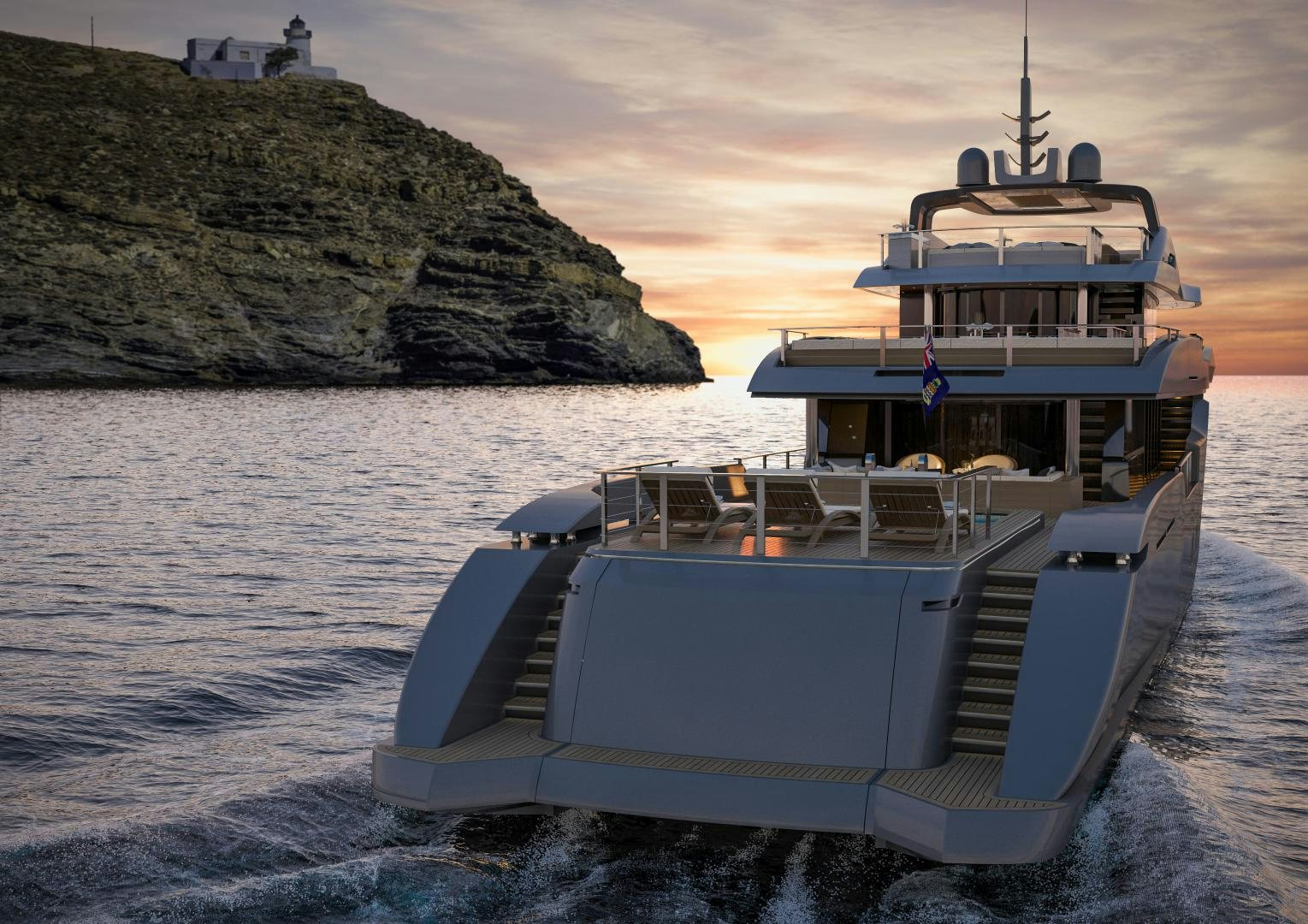a boat on the water aboard ARIES Yacht for Sale