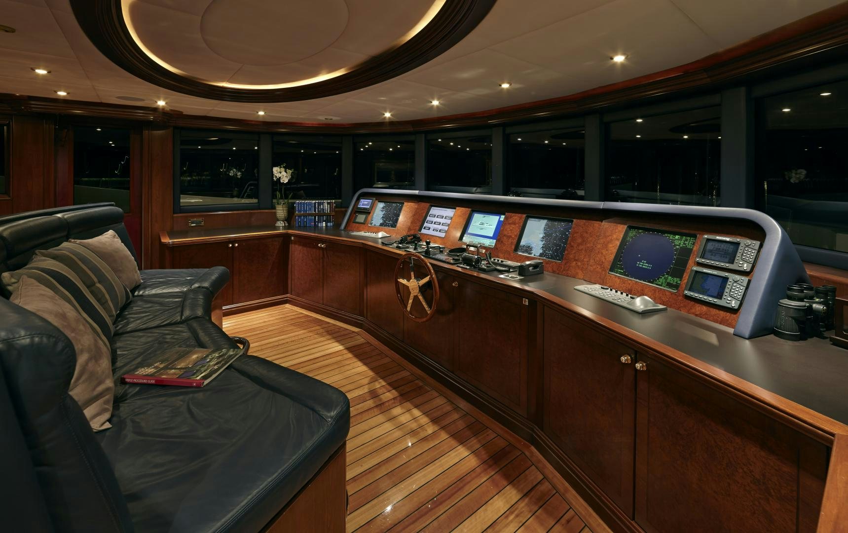 a room with a desk and a laptop on it aboard ZOOM ZOOM ZOOM Yacht for Sale