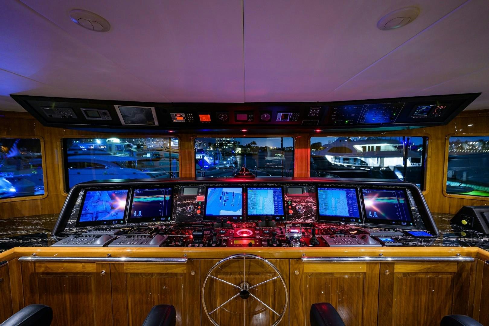 a room with many computers aboard REMEMBER WHEN Yacht for Sale