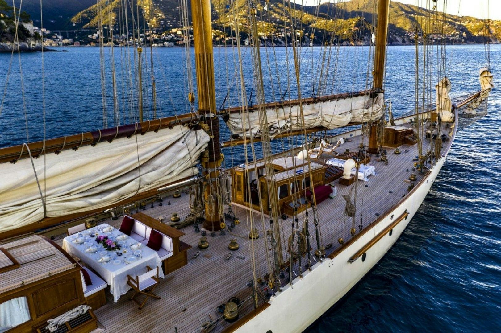 a boat on the water aboard INVADER Yacht for Charter