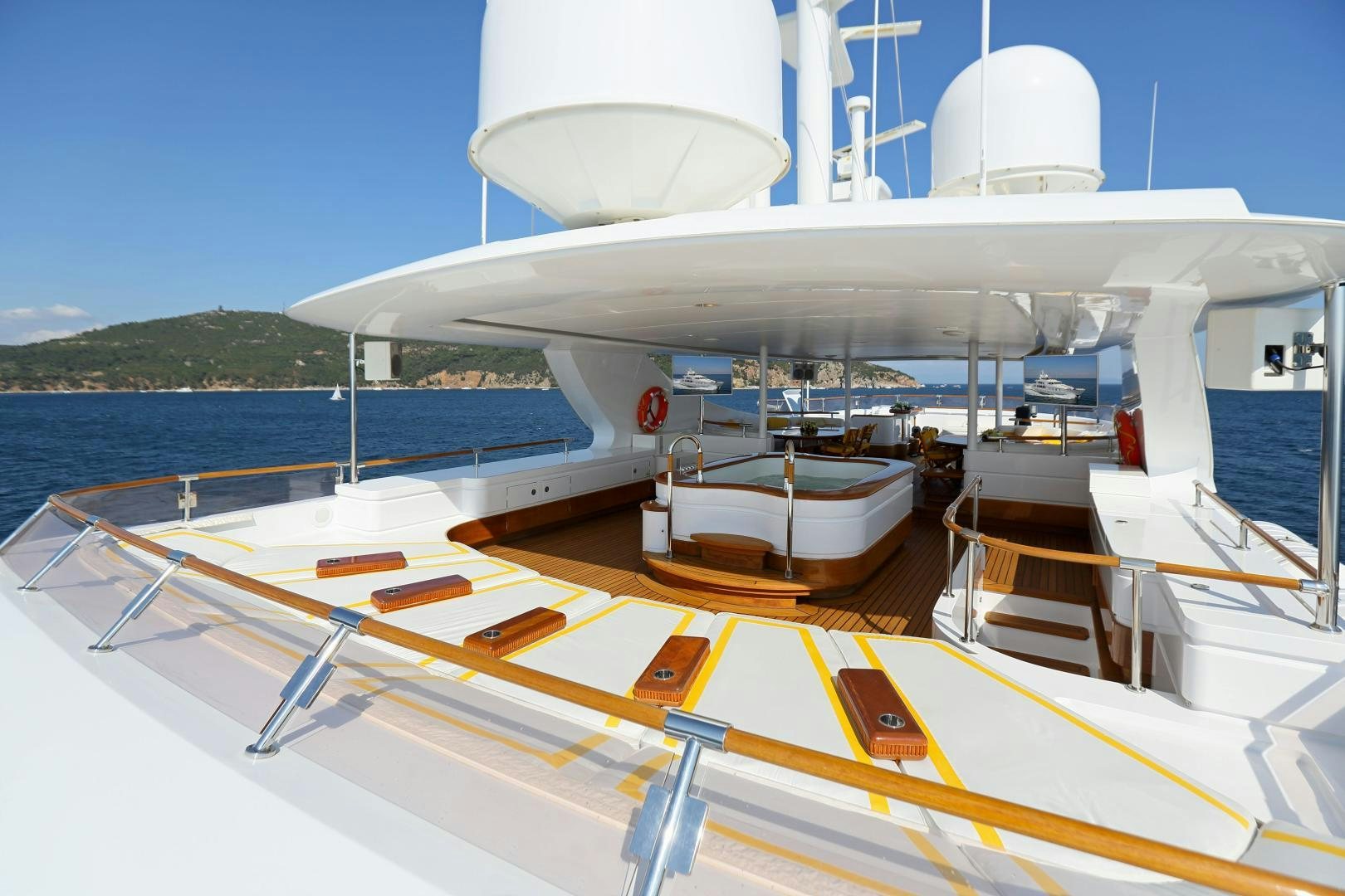 a boat on the water aboard DR NO NO Yacht for Sale