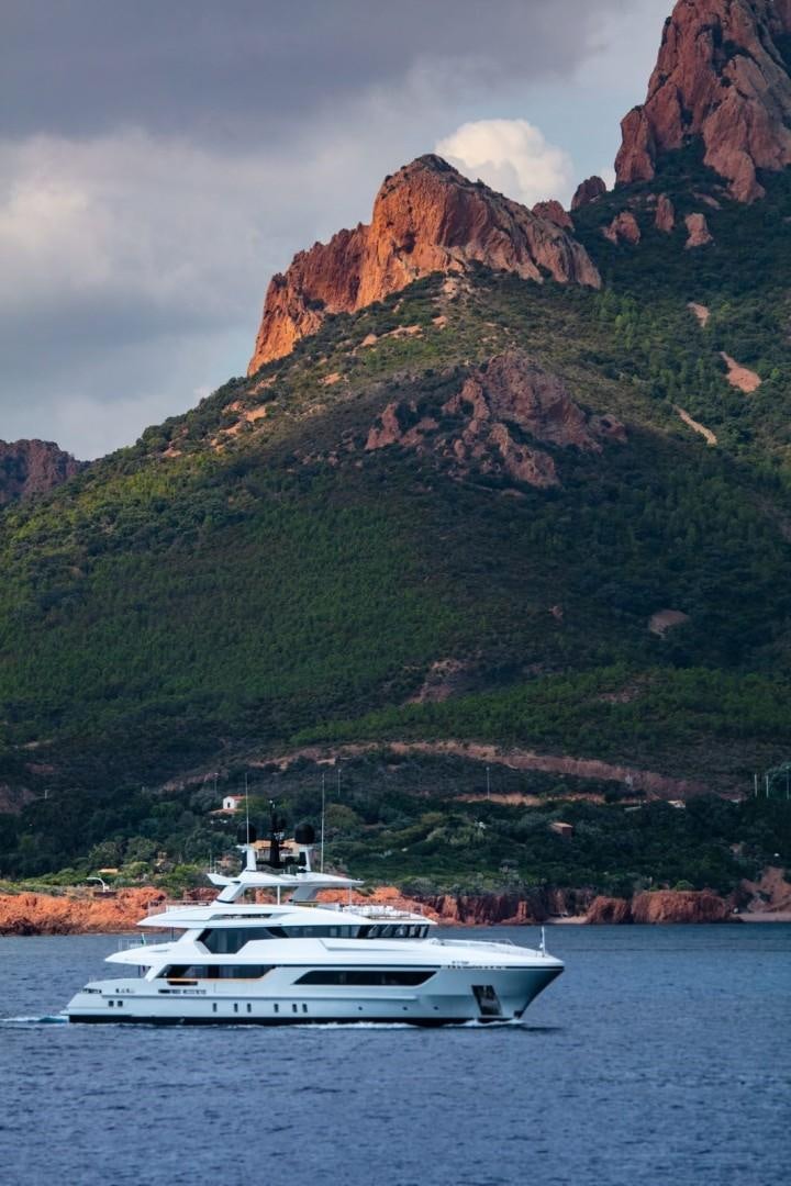 a boat on the water aboard BAGLIETTO 48M Yacht for Sale