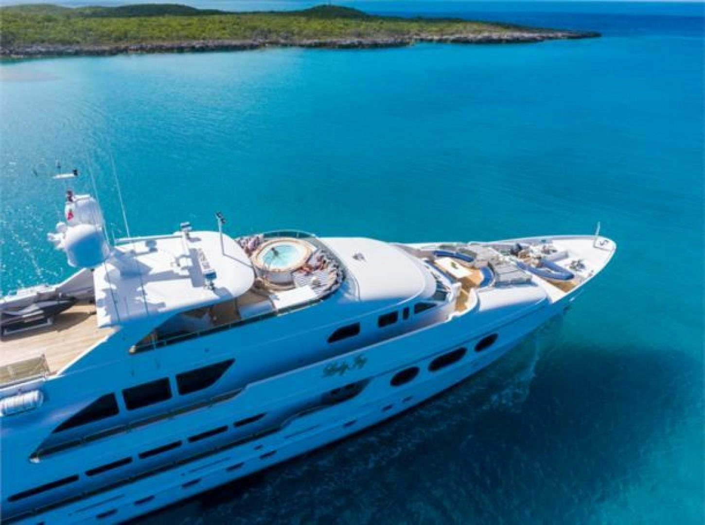 a boat on the water aboard LADY JOY Yacht for Sale