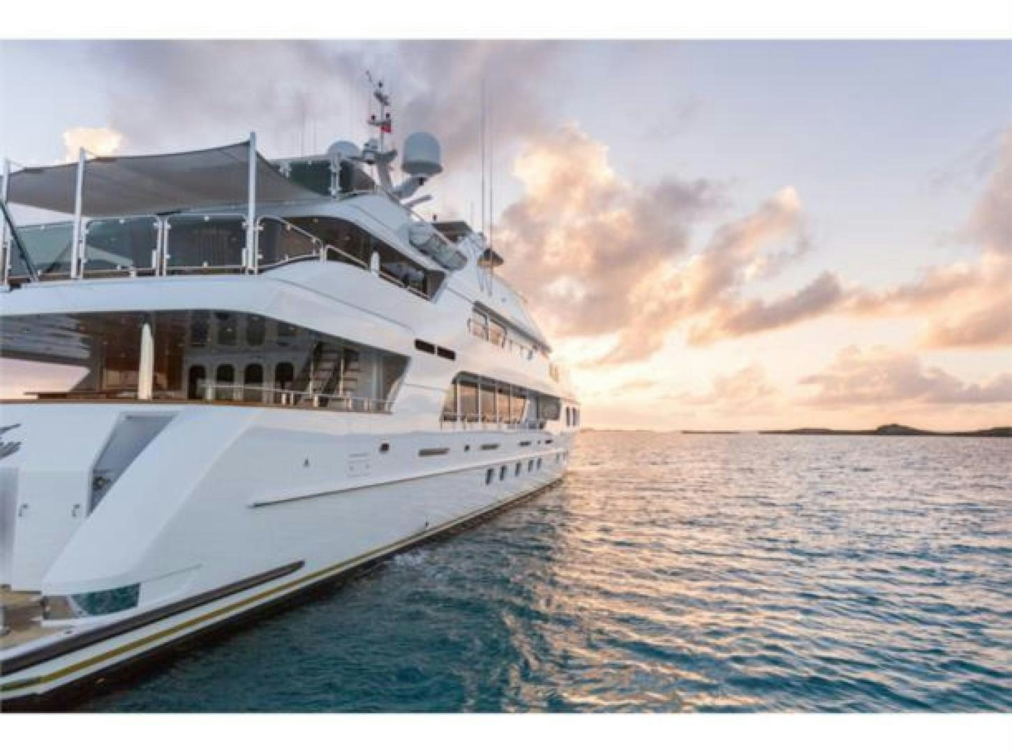a boat on the water aboard LADY JOY Yacht for Sale