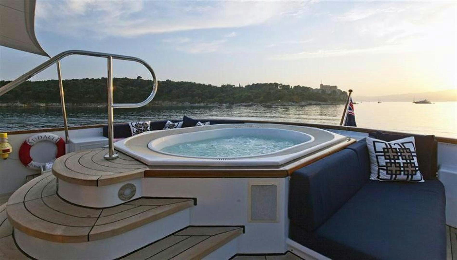 a pool on a boat aboard AUDACIA Yacht for Sale