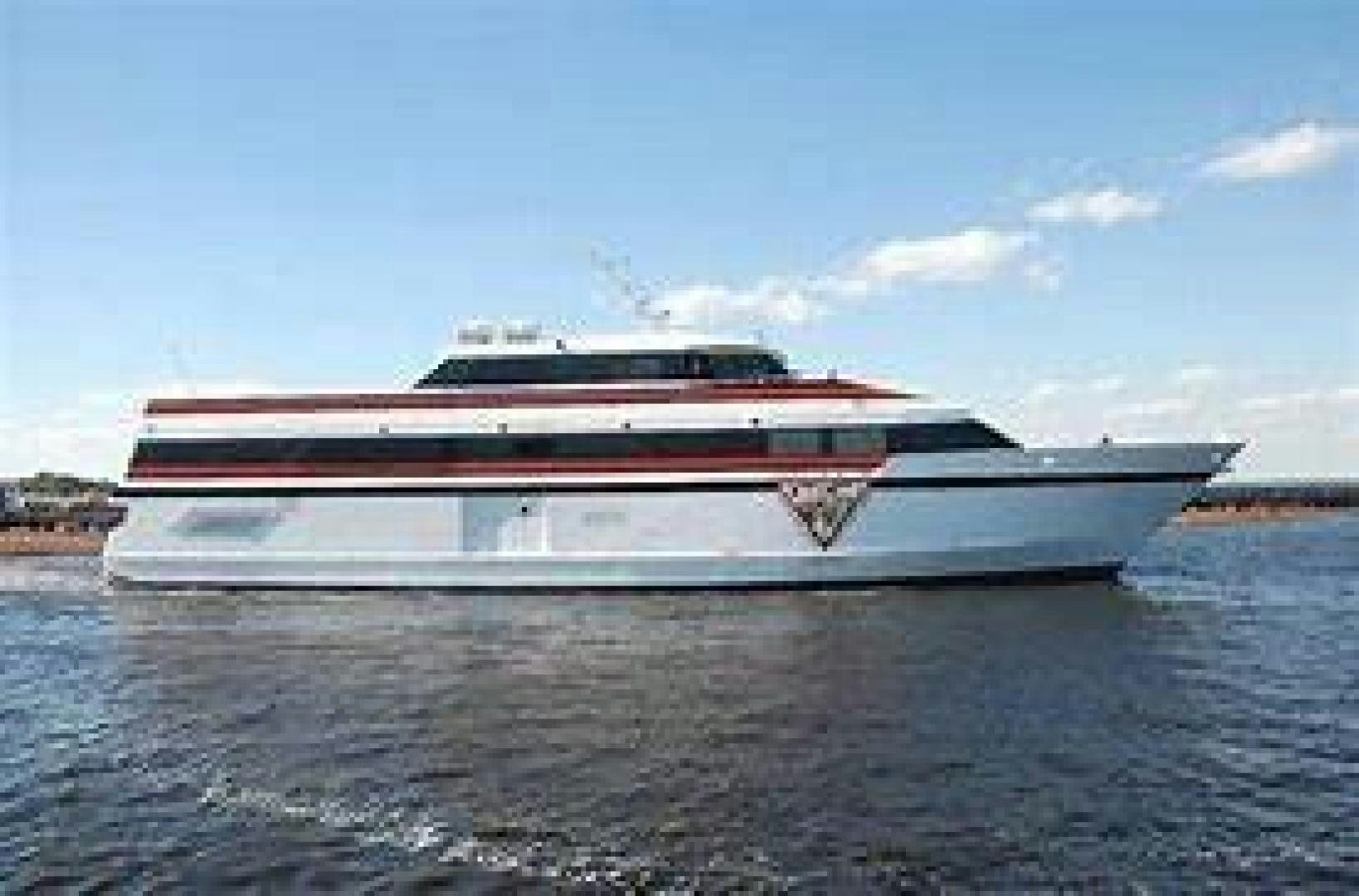 a large ship on the water aboard No Name Yacht for Sale