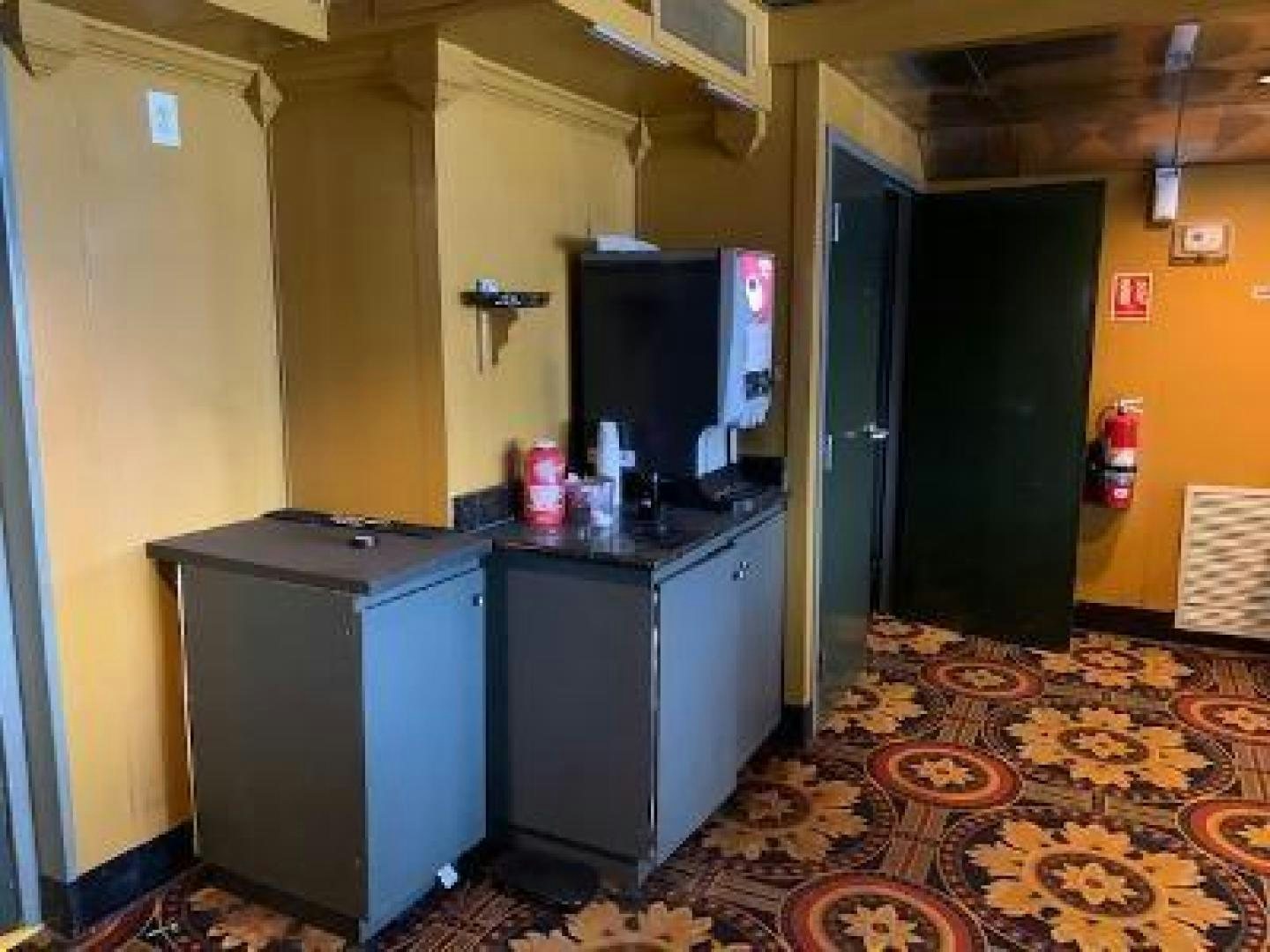 a kitchen with a rug aboard No Name Yacht for Sale