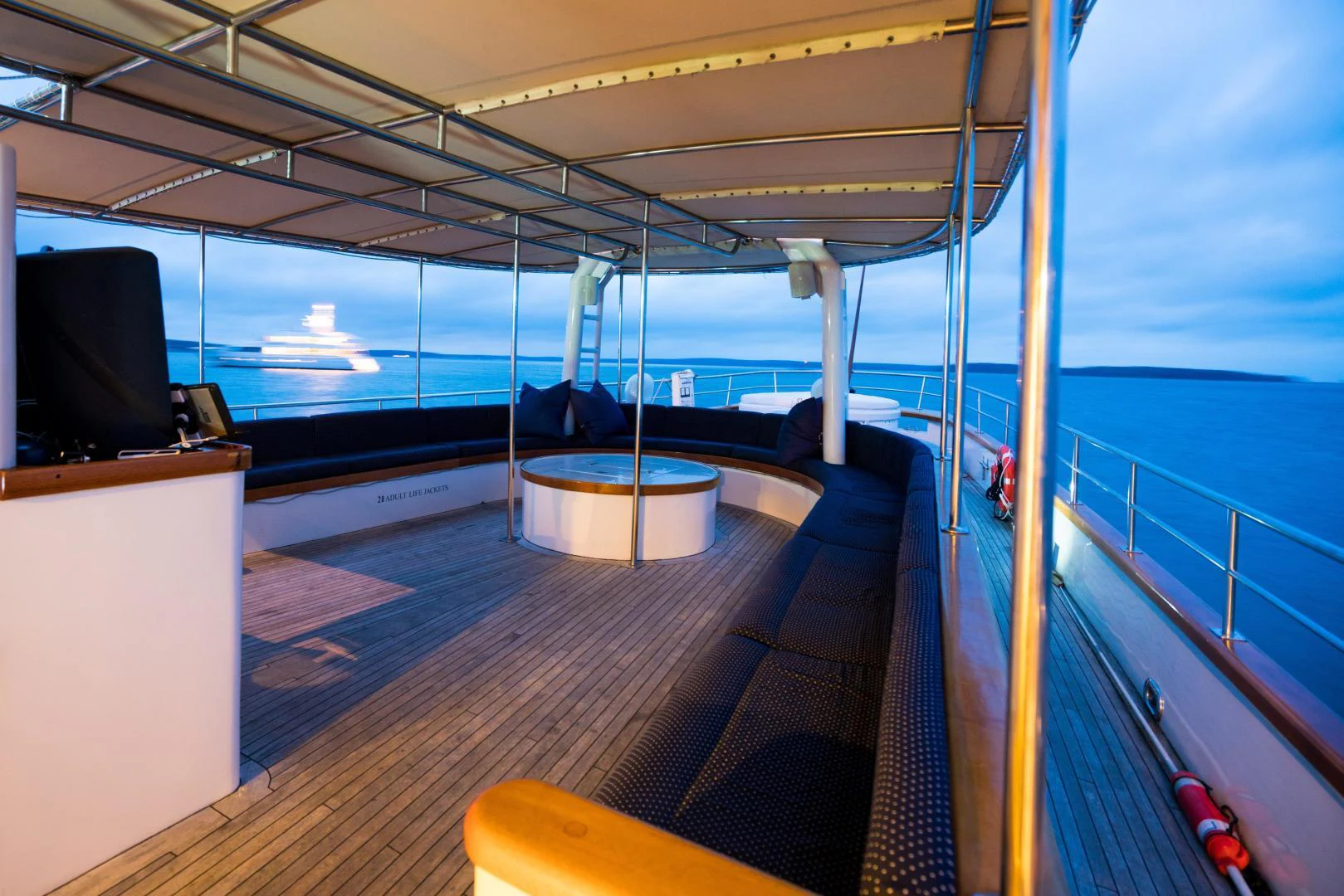 a boat on the water aboard ARABELLA Yacht for Sale