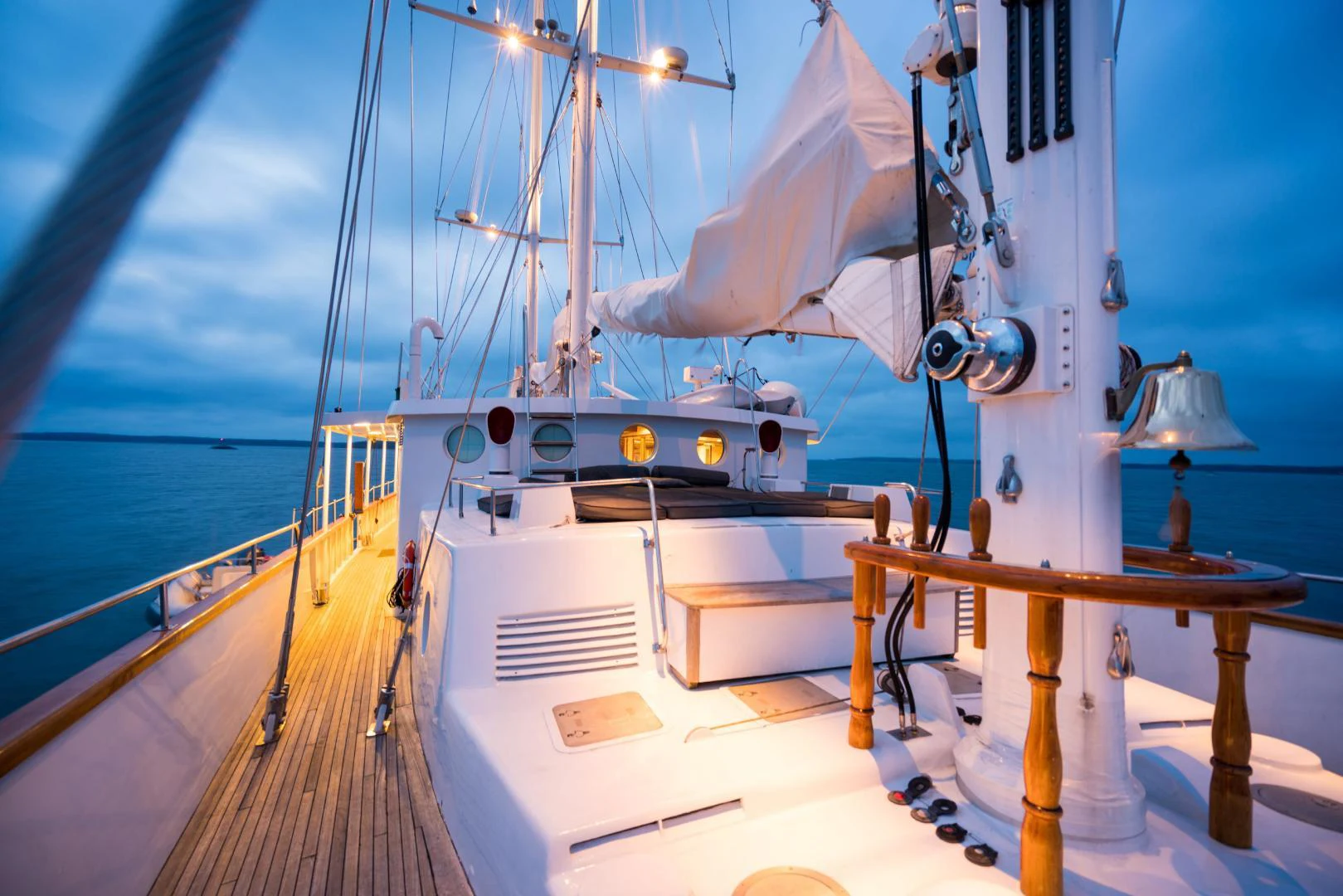 a boat on a deck aboard ARABELLA Yacht for Sale