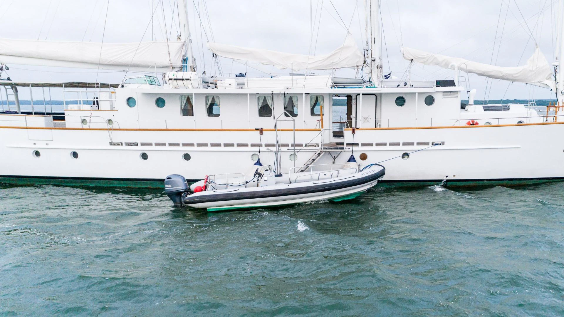 a couple of boats in the water aboard ARABELLA Yacht for Sale