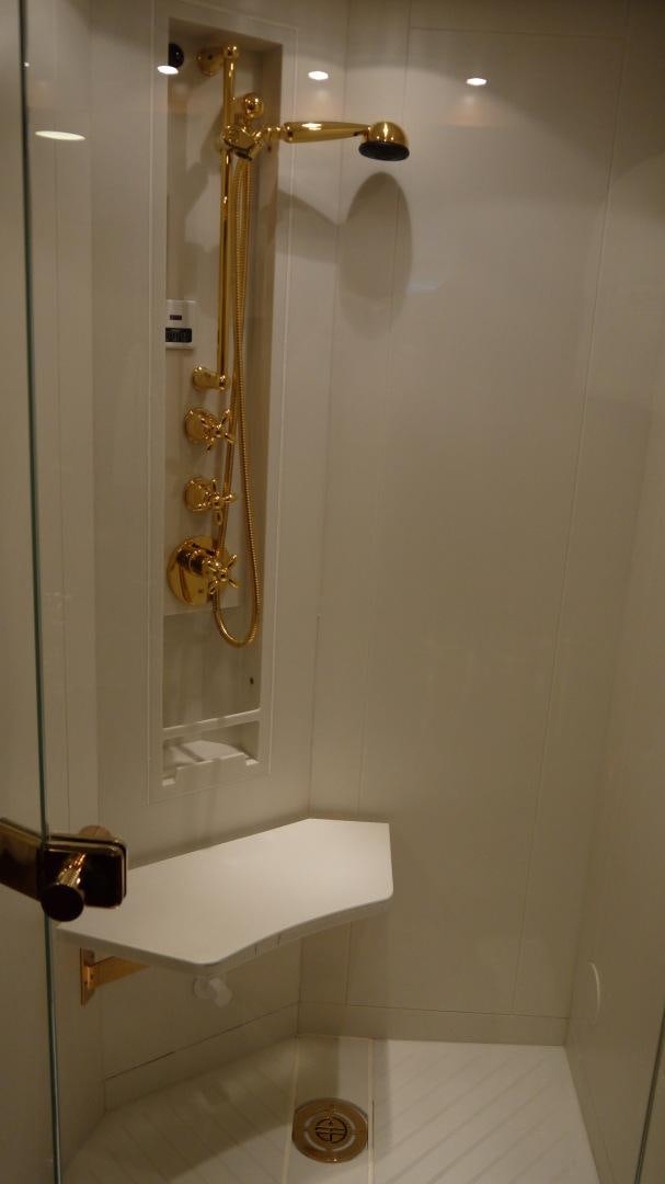 a gold chain from a hook aboard ANDROMEDA LA DEA Yacht for Sale