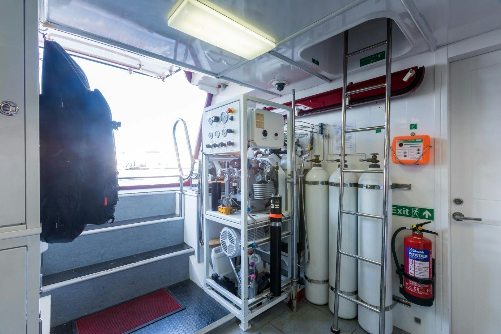 inside of a vehicle aboard QING Yacht for Sale