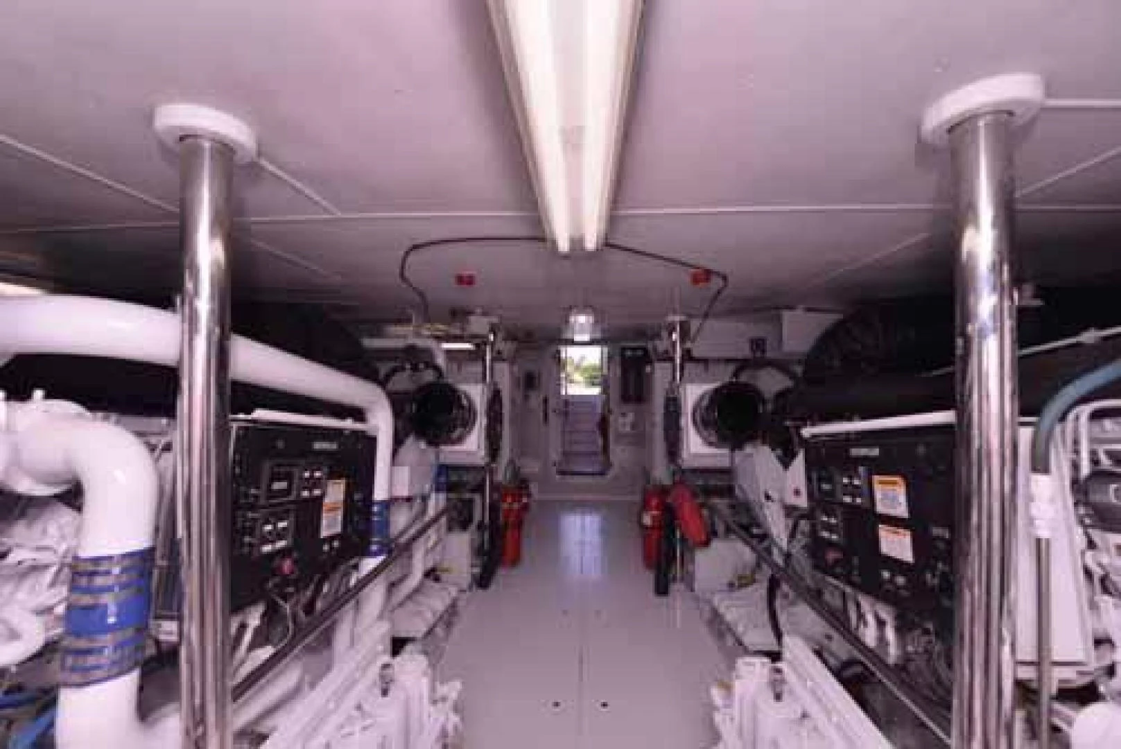 a room with many machines aboard UTOPIA III Yacht for Sale
