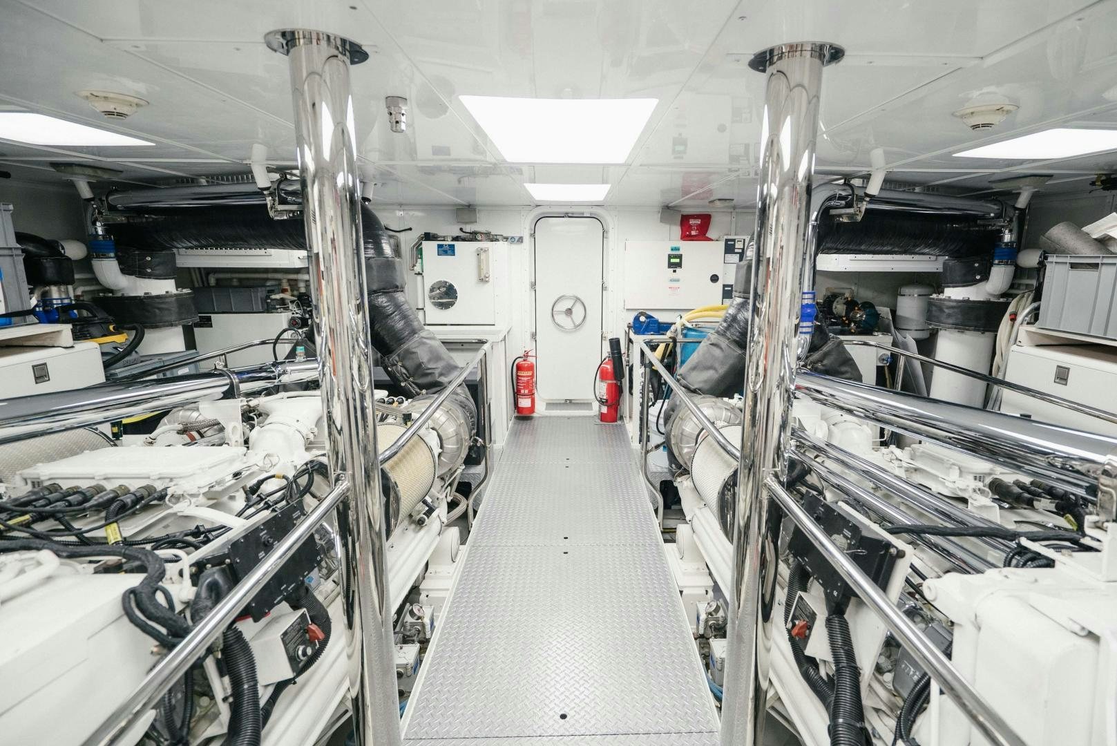 a room with many machines aboard EXCELLENCE Yacht for Sale