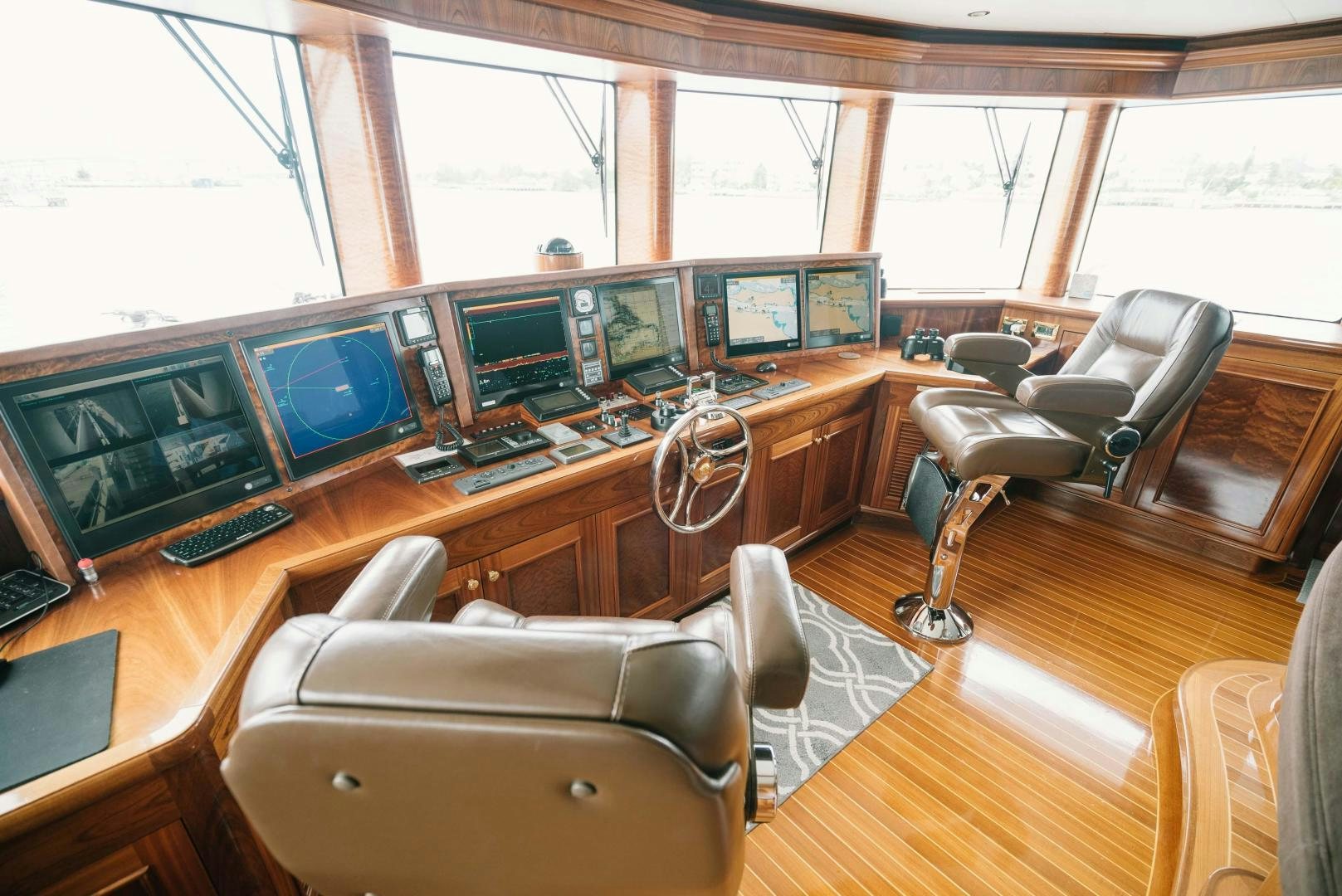 a room with many computers aboard EXCELLENCE Yacht for Sale