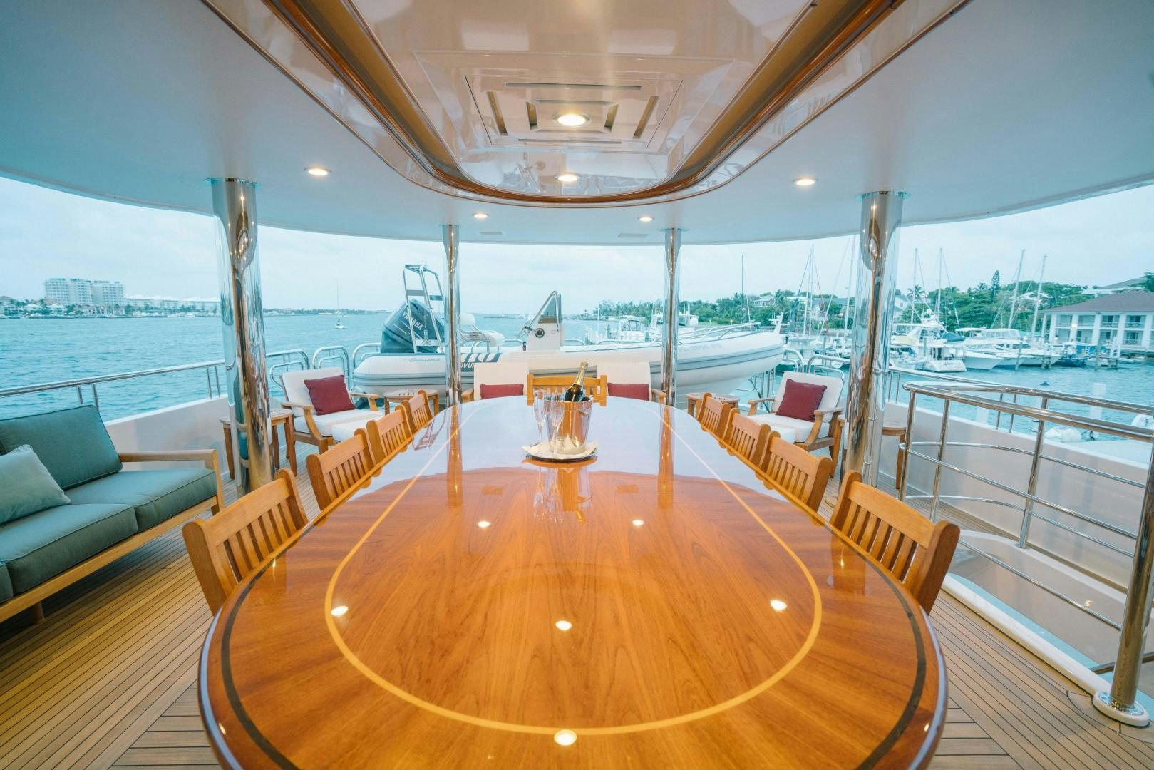 a boat on the water aboard EXCELLENCE Yacht for Sale