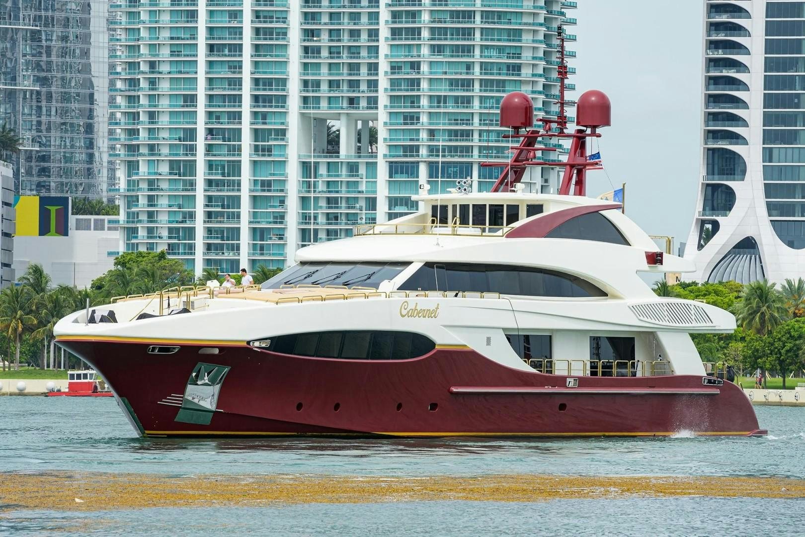 a boat on the water aboard CABERNET Yacht for Sale