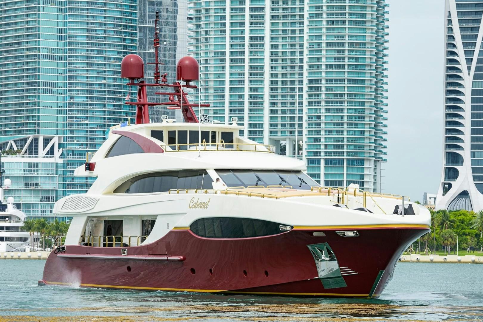 a boat on the water aboard CABERNET Yacht for Sale