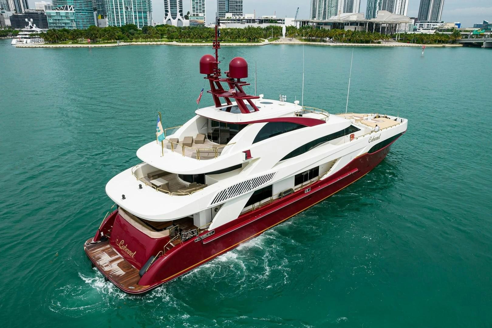 a boat on the water aboard CABERNET Yacht for Sale
