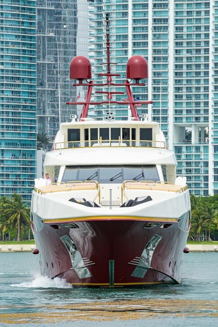 a boat in the water aboard CABERNET Yacht for Sale
