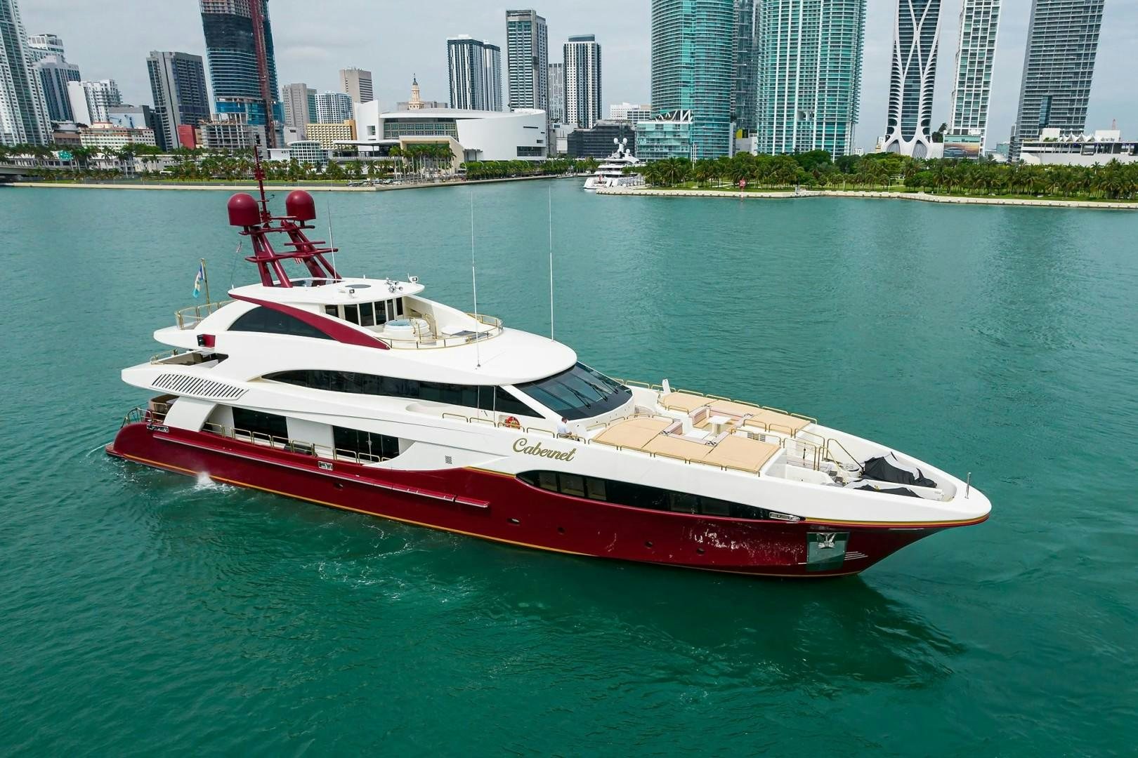 a boat on the water aboard CABERNET Yacht for Sale