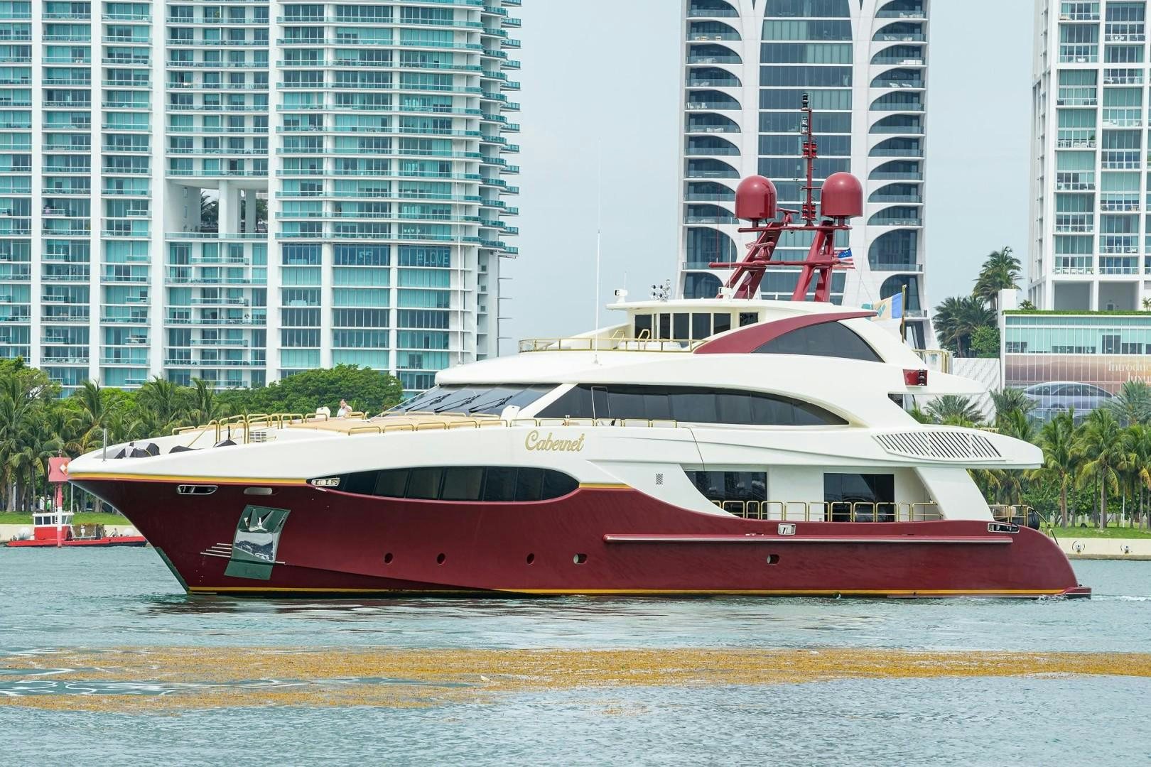 a boat on the water aboard CABERNET Yacht for Sale
