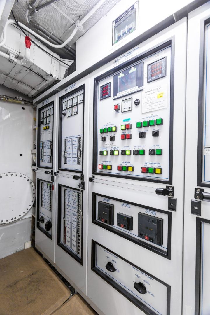 a machine with buttons aboard AT LAST Yacht for Sale