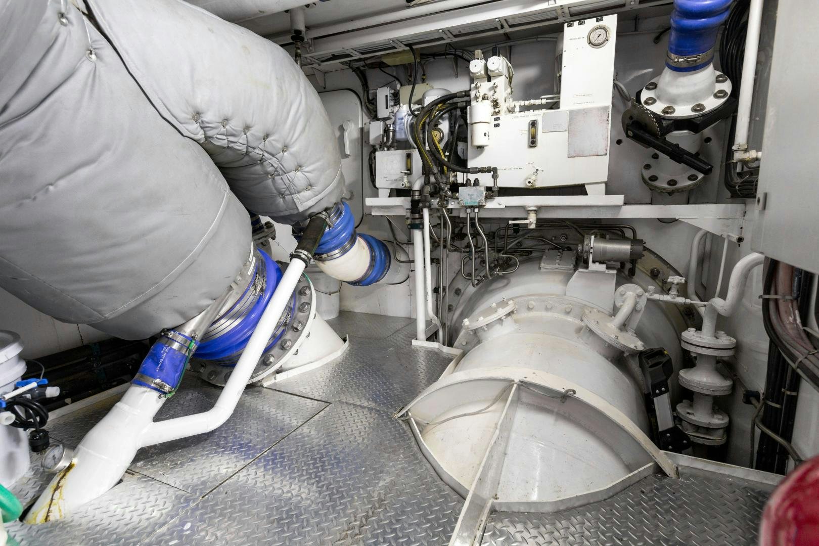 a close-up of a machine aboard AT LAST Yacht for Sale