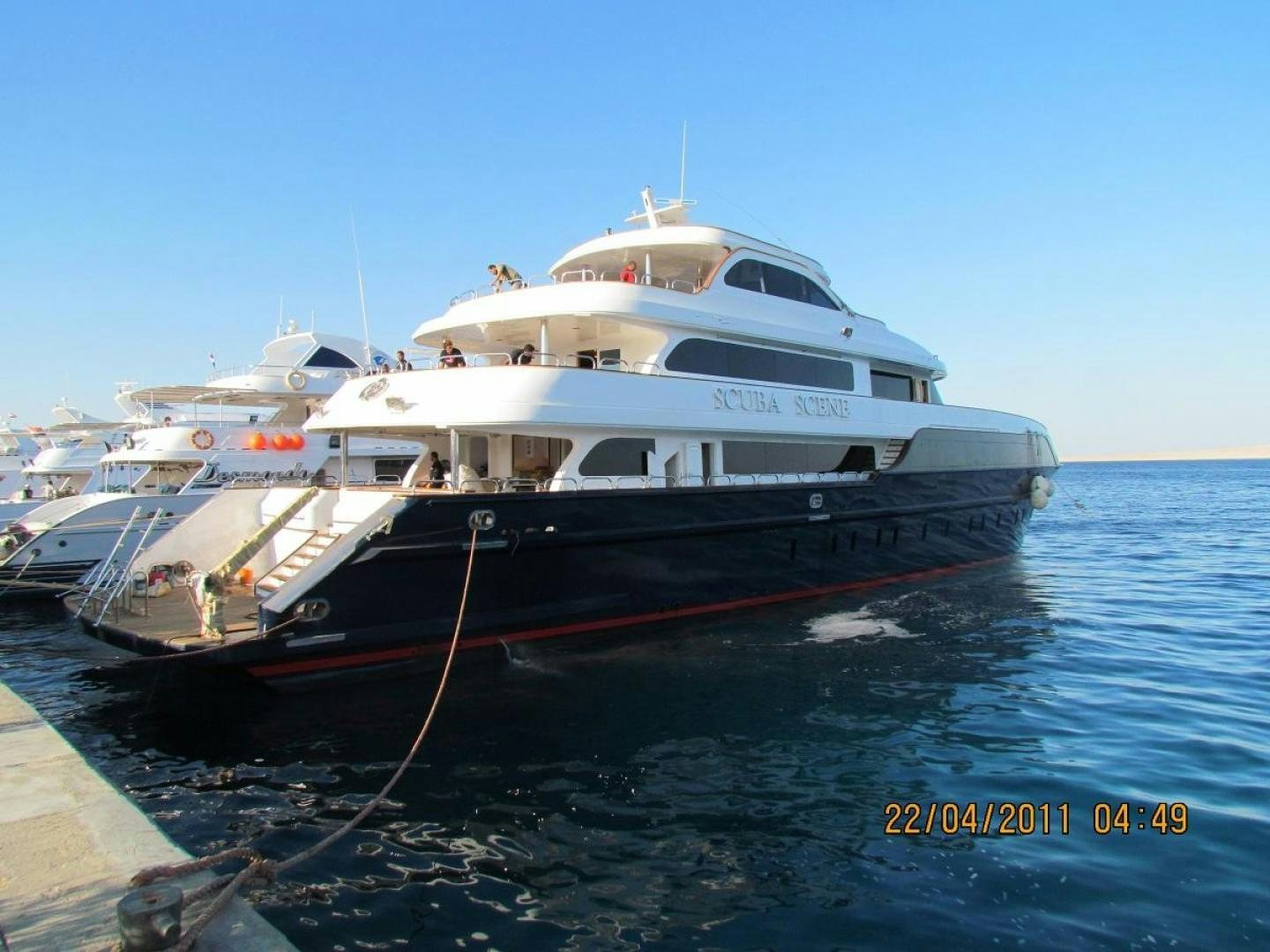 a large white boat aboard NO NAME Yacht for Sale