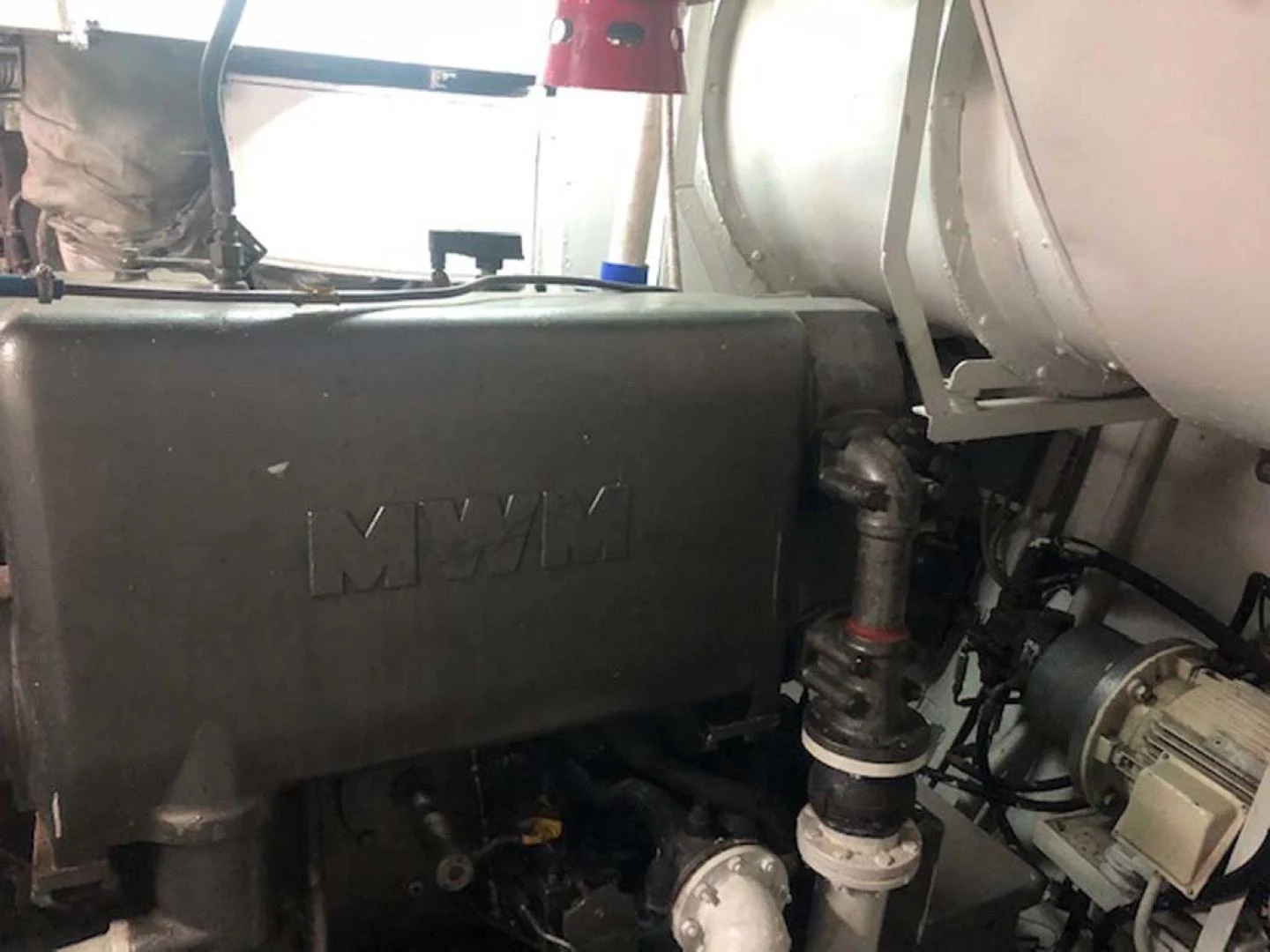 a close-up of a machine aboard GELLY Yacht for Sale