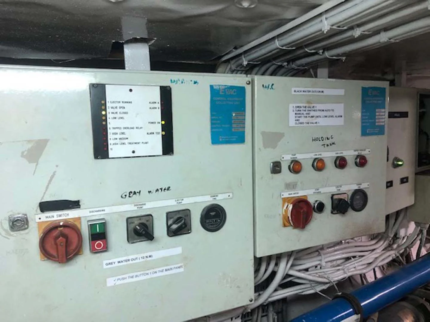 a white machine with buttons aboard GELLY Yacht for Sale