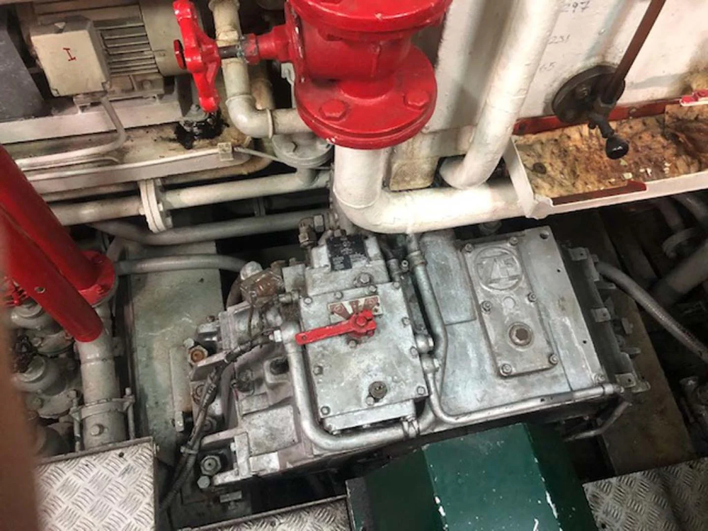 a close-up of a machine aboard GELLY Yacht for Sale