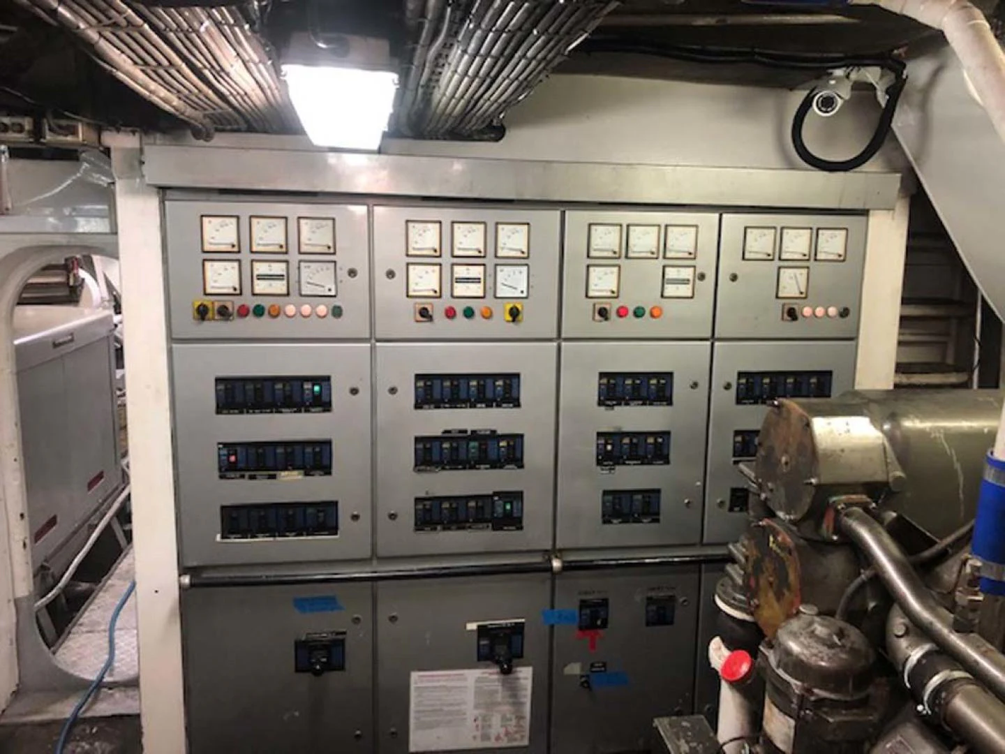 a machine with buttons and dials aboard GELLY Yacht for Sale