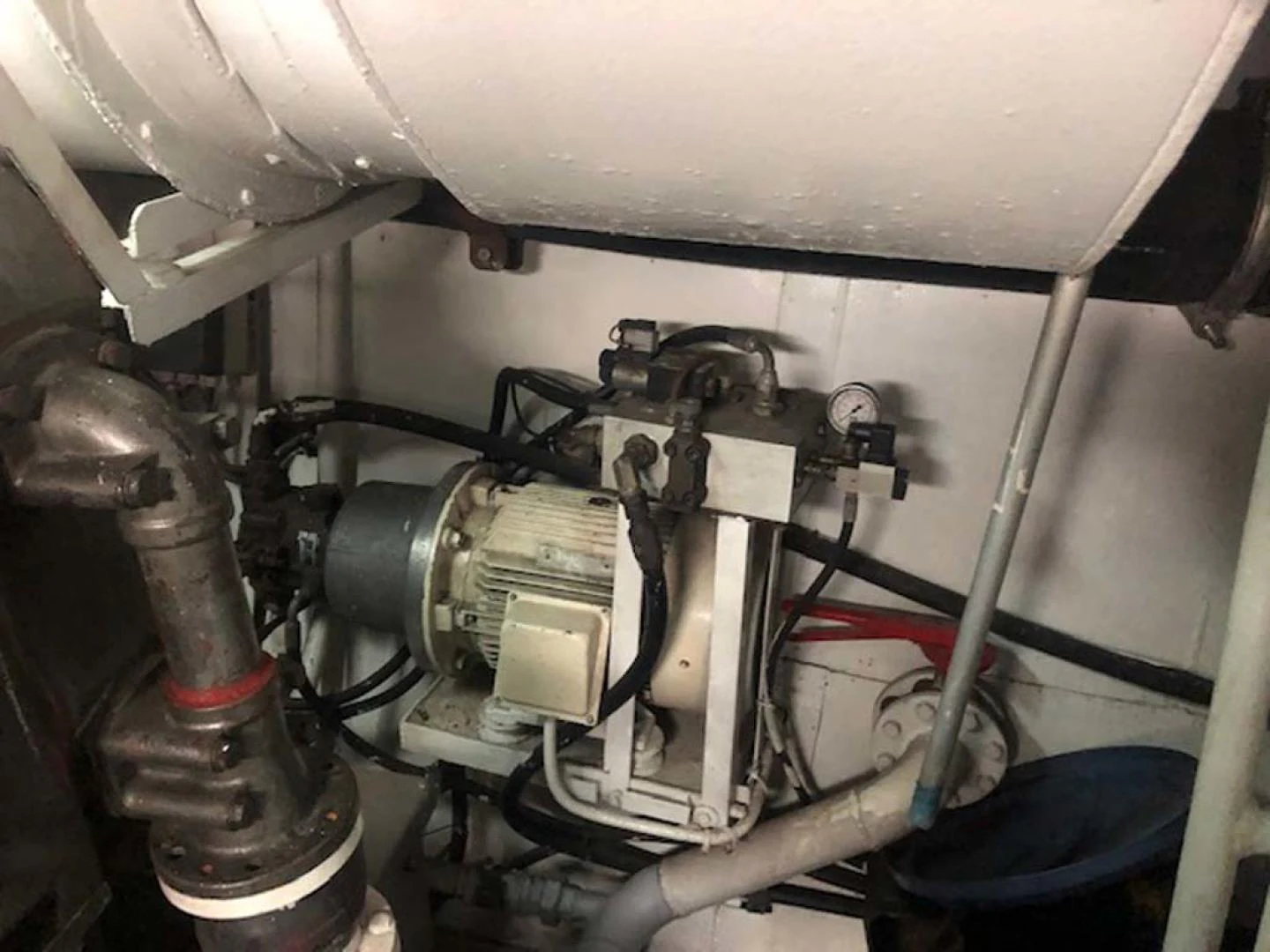 a close-up of a machine aboard GELLY Yacht for Sale