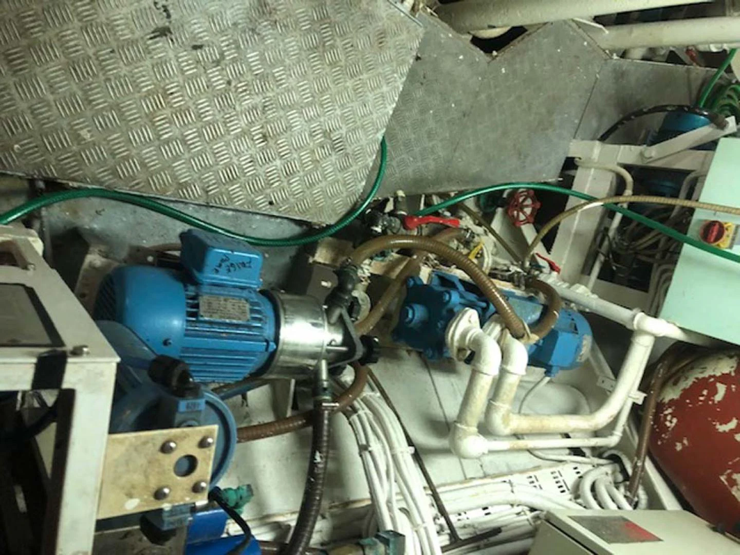 a close-up of a car engine aboard GELLY Yacht for Sale