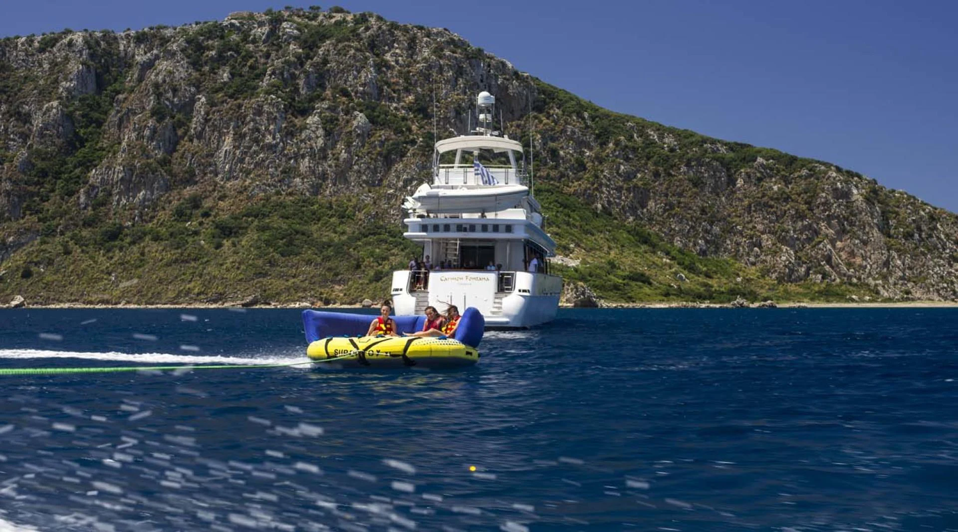 a boat in the water aboard GELLY Yacht for Sale