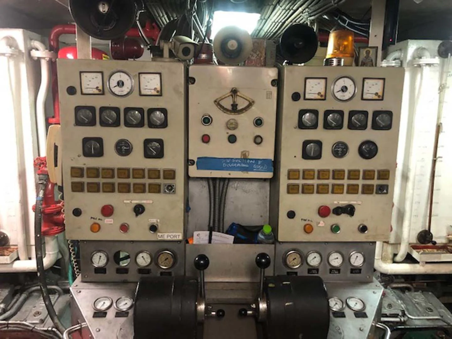 a close-up of a machine aboard GELLY Yacht for Sale