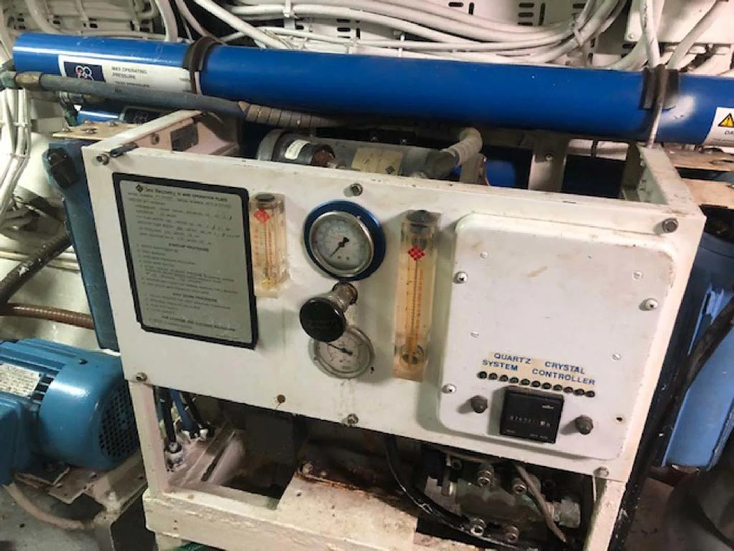 a close-up of a machine aboard GELLY Yacht for Sale