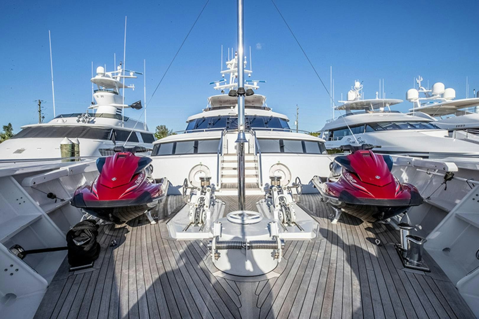 boats docked at a pier aboard NEVER ENOUGH Yacht for Charter