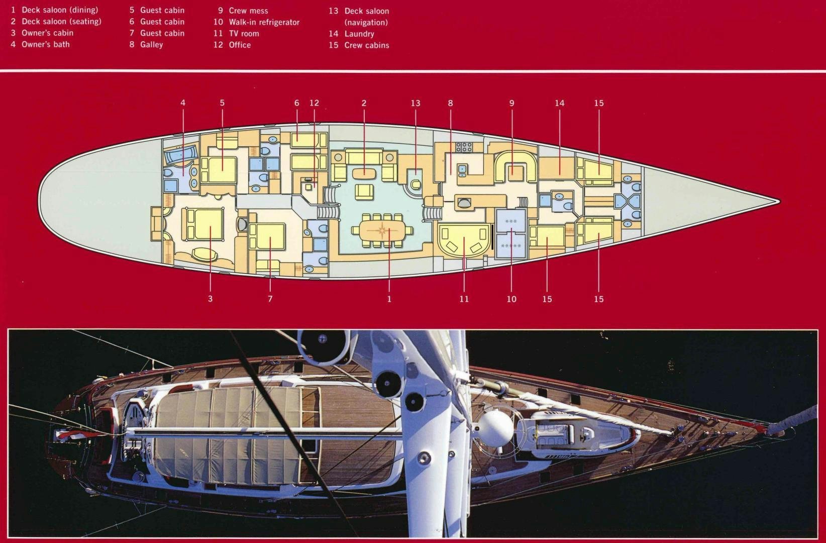 diagram aboard DELUSHA Yacht for Sale